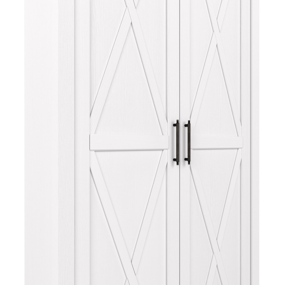 Shop Bush Furniture Key West Bathroom Storage Cabinet with Doors, Image 05, KWS266WT-Z1, #color_pure white oak