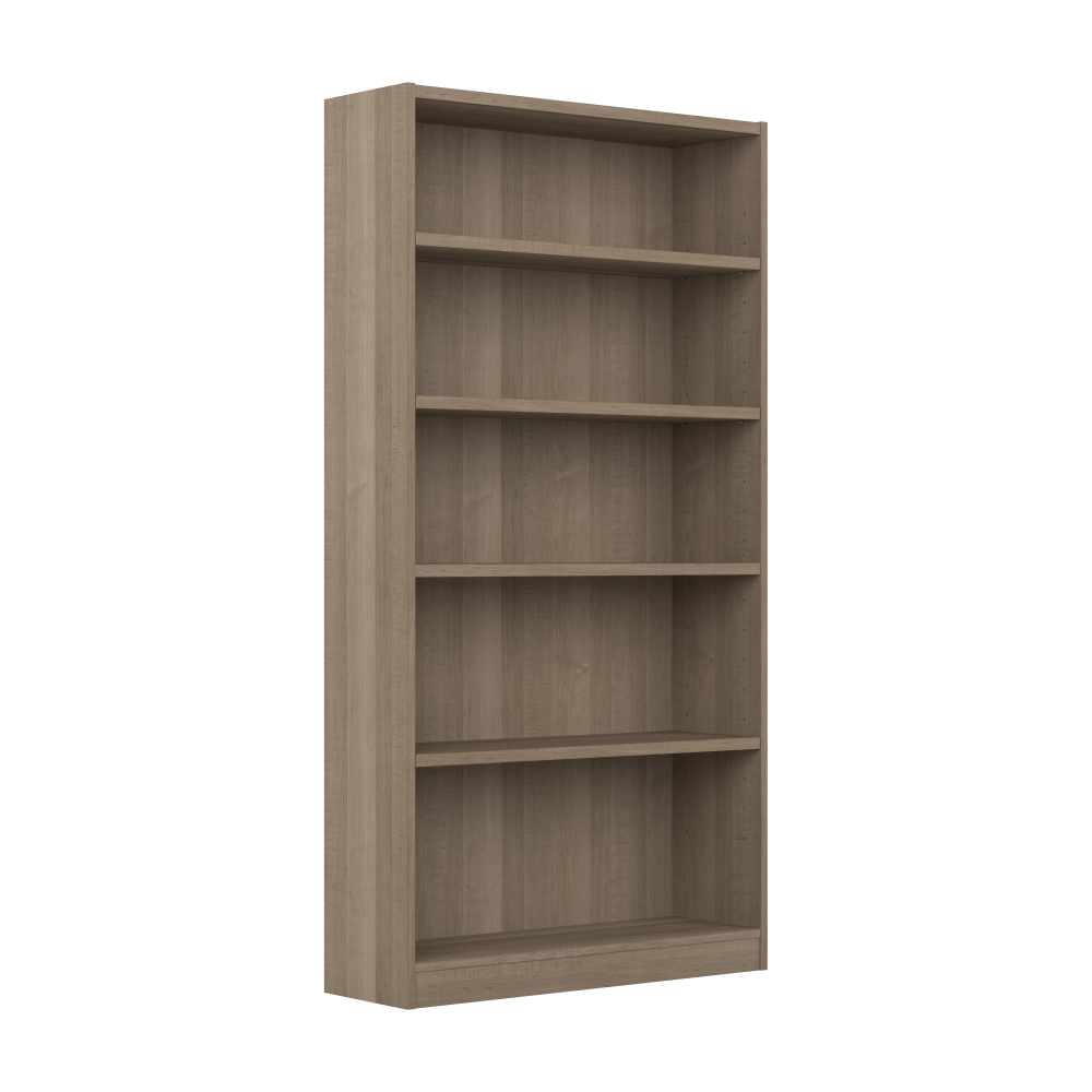 Shop Bush Furniture Universal Tall 5 Shelf Bookcase, Image 01, WL12427, #color_ash gray