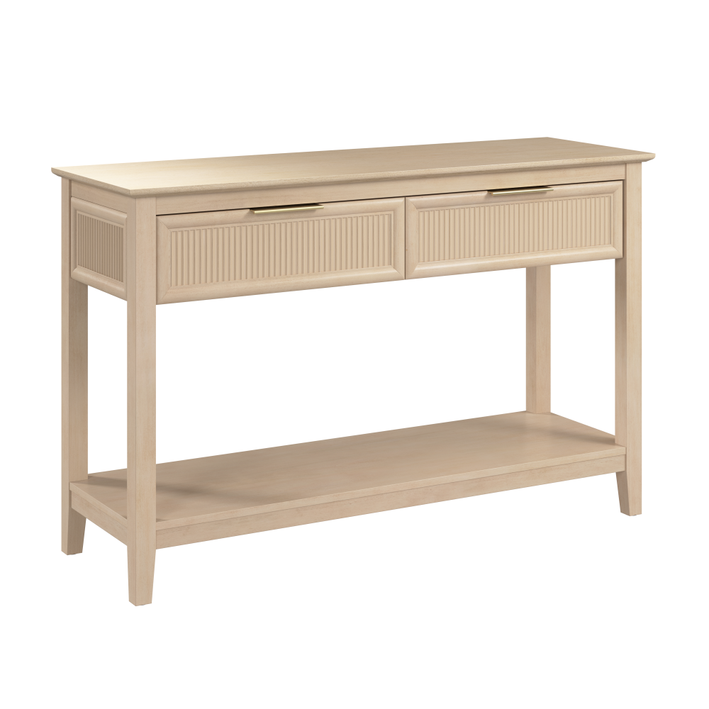 Shop Bush Home Camille Fluted Console Table with Drawers, Image 01, CMT247NB-03, #color_natural birch