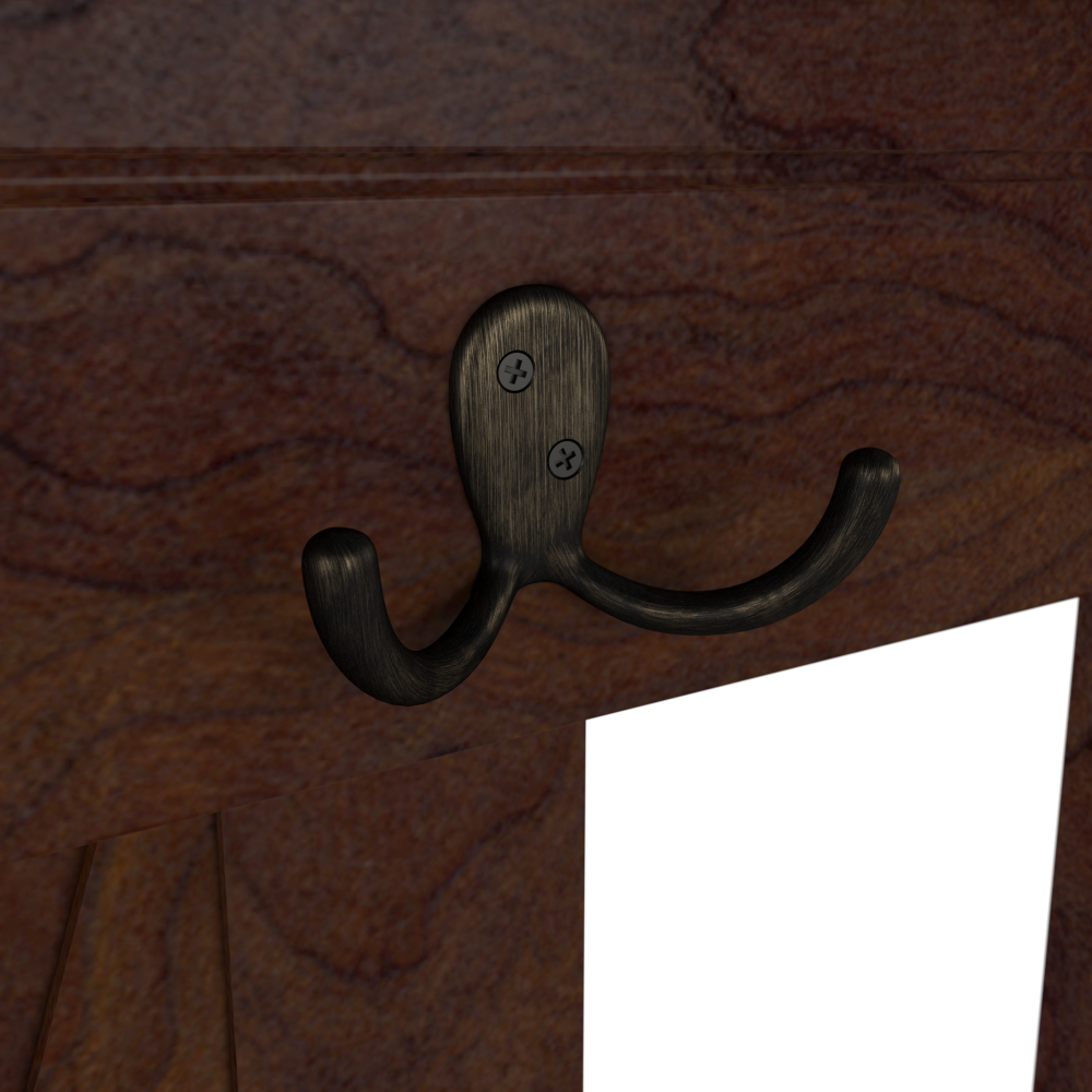 Shop Bush Furniture Key West Hall Tree with Shoe Storage Bench, Image 05, KWS166BC-03, #color_bing cherry