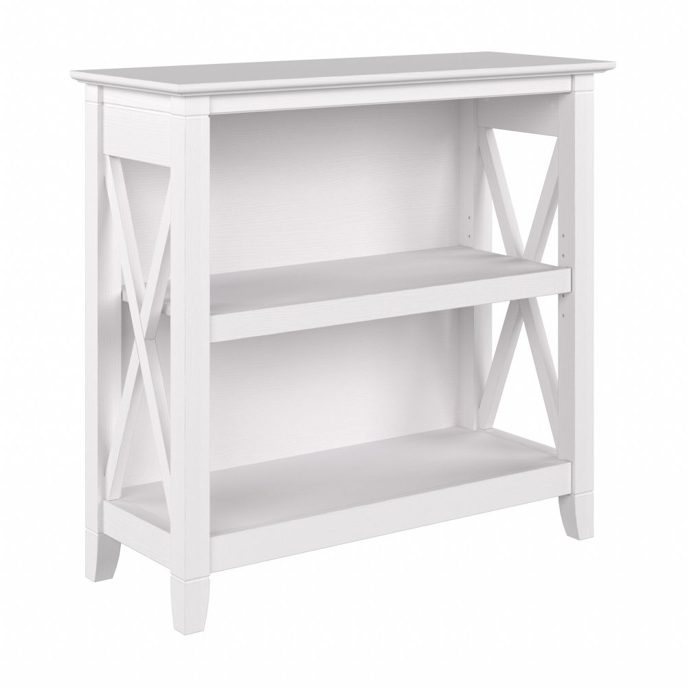 Shop Bush Furniture Key West Small 2 Shelf Bookcase, Image 01, KWB124WT-03, #color_pure white oak