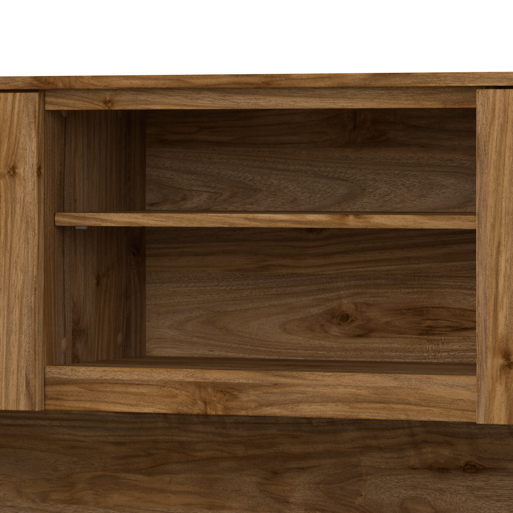 Shop Bush Furniture Somerset 60W Desk Hutch, Image 06, WC81331, #color_fresh walnut