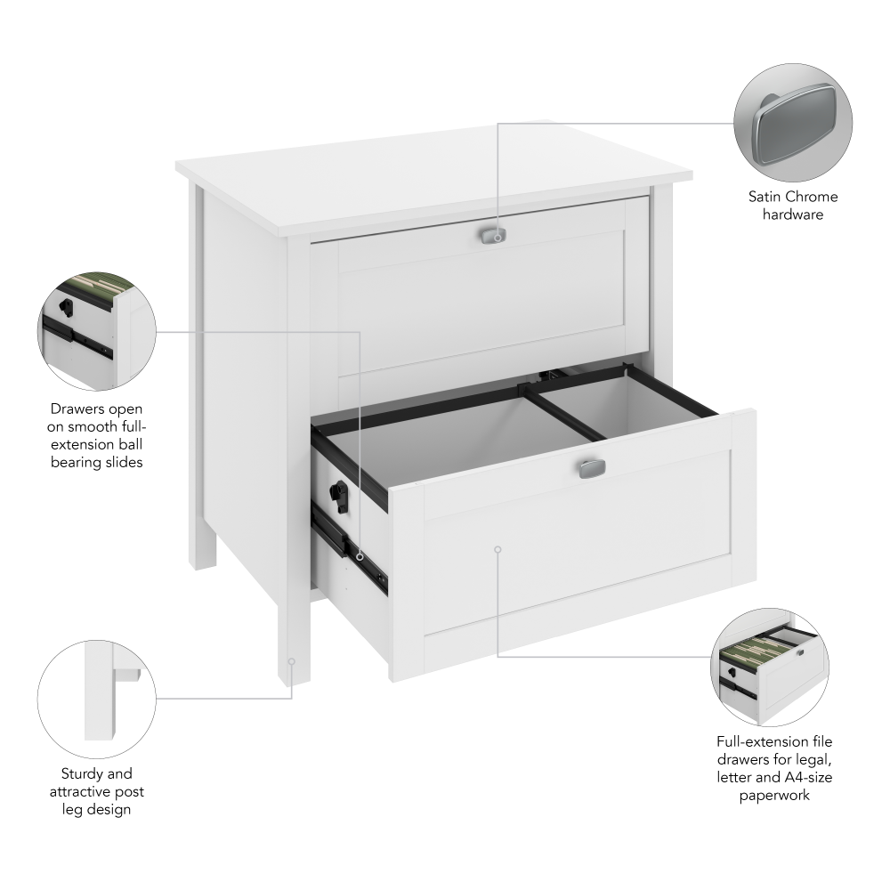 Shop Bush Furniture Broadview 2 Drawer Lateral File Cabinet, Image 08, BDF131WH-03, #color_pure white