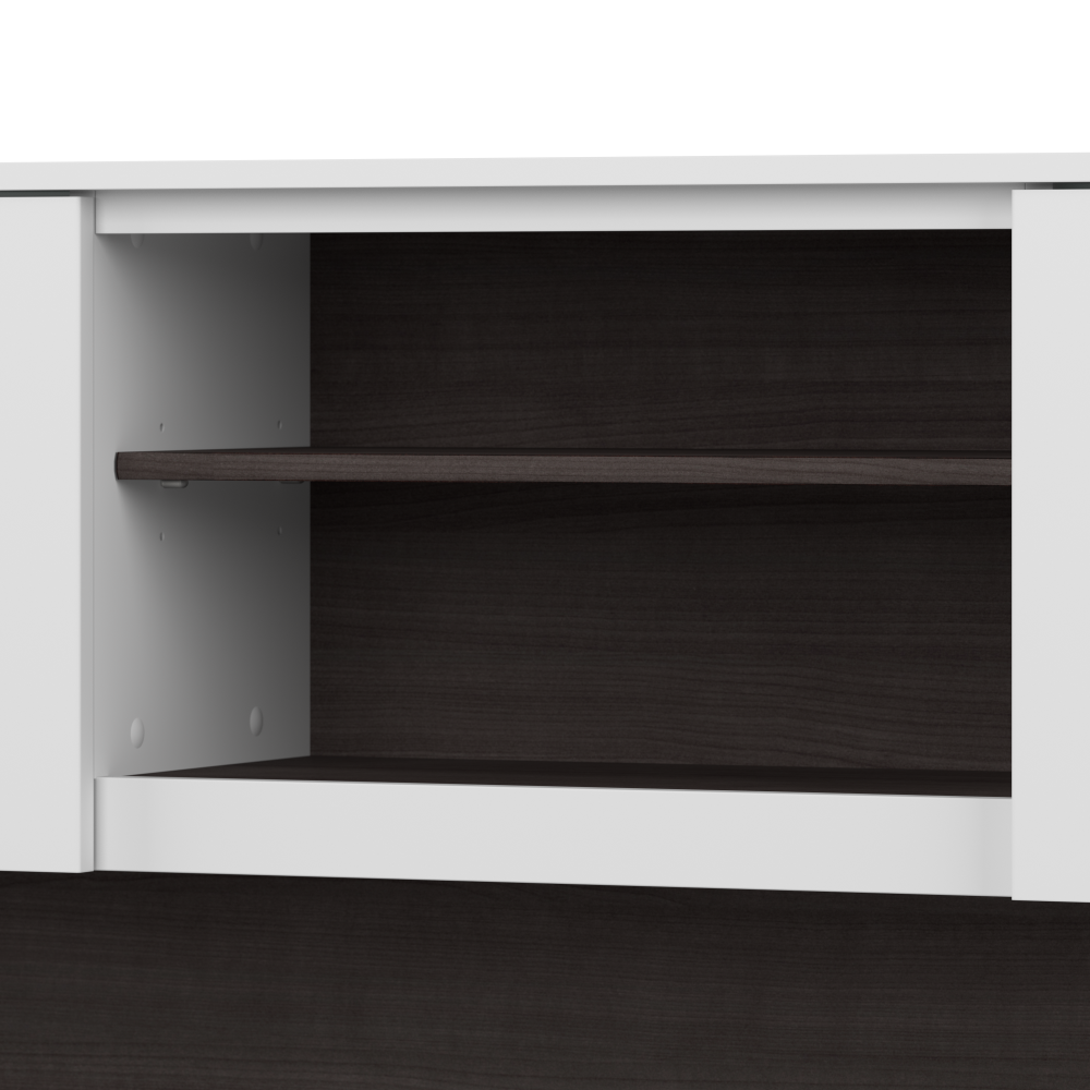 Shop Bush Furniture Somerset 60W Desk Hutch, Image 05, WC81031, #color_storm gray/white