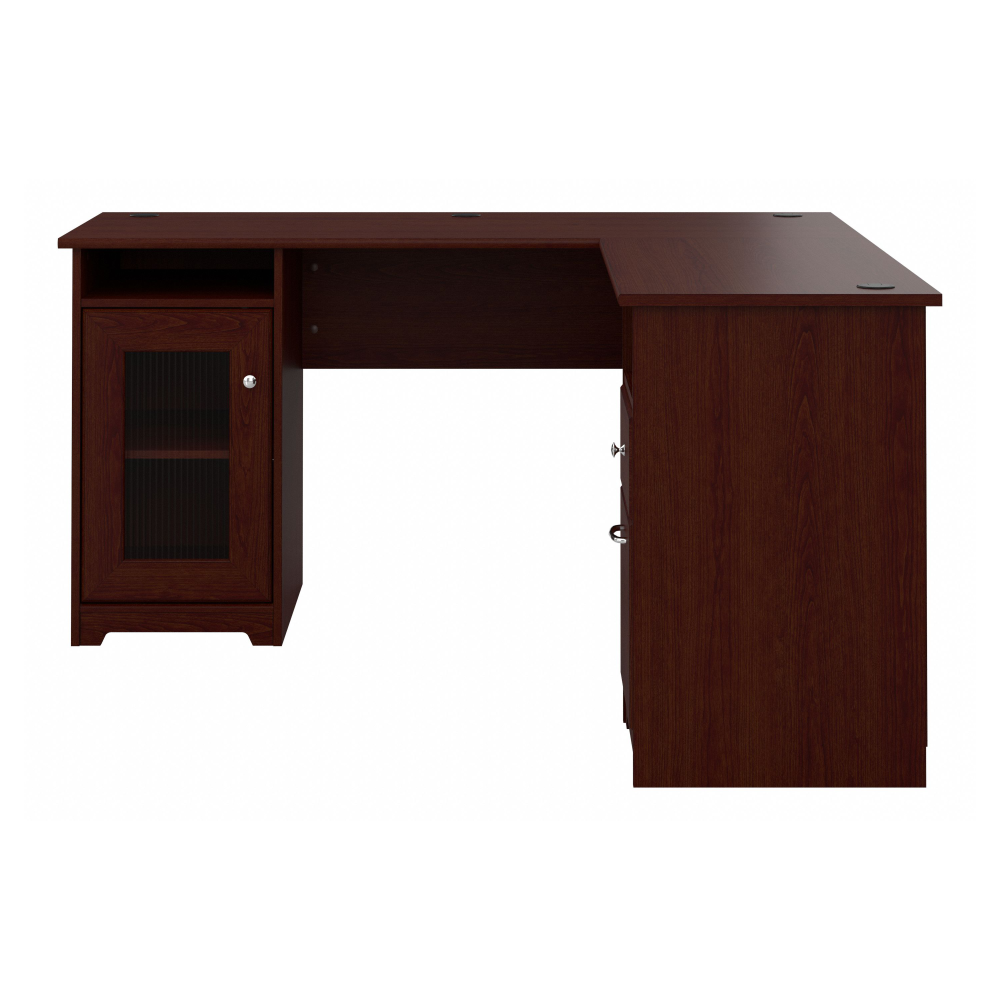 Shop Bush Furniture Cabot 60W L Shaped Computer Desk with Storage, Image 03, WC31430K, #color_harvest cherry