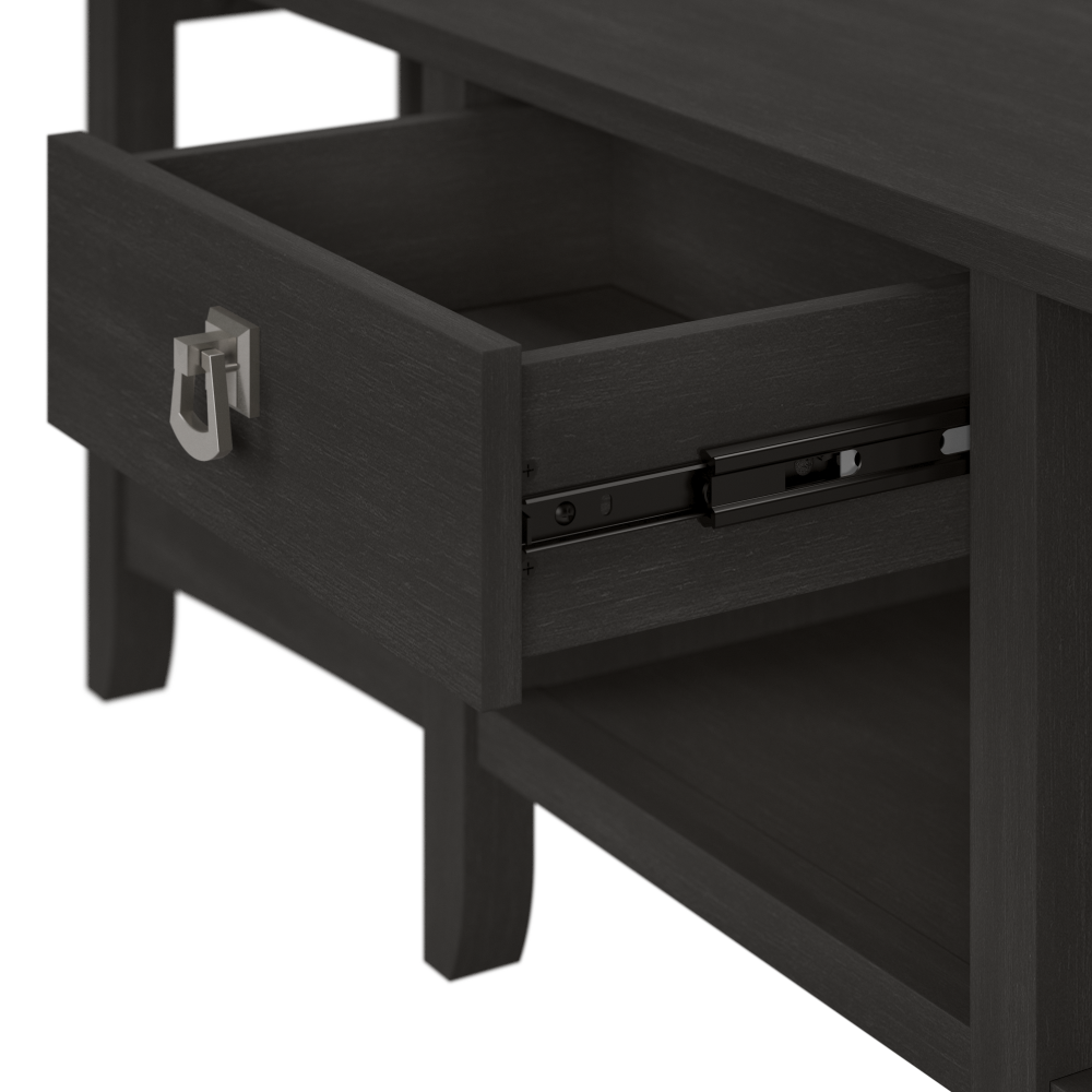 Shop Bush Furniture Salinas 60W L Shaped Desk with Storage, Image 03, SAD160VB-03, #color_vintage black