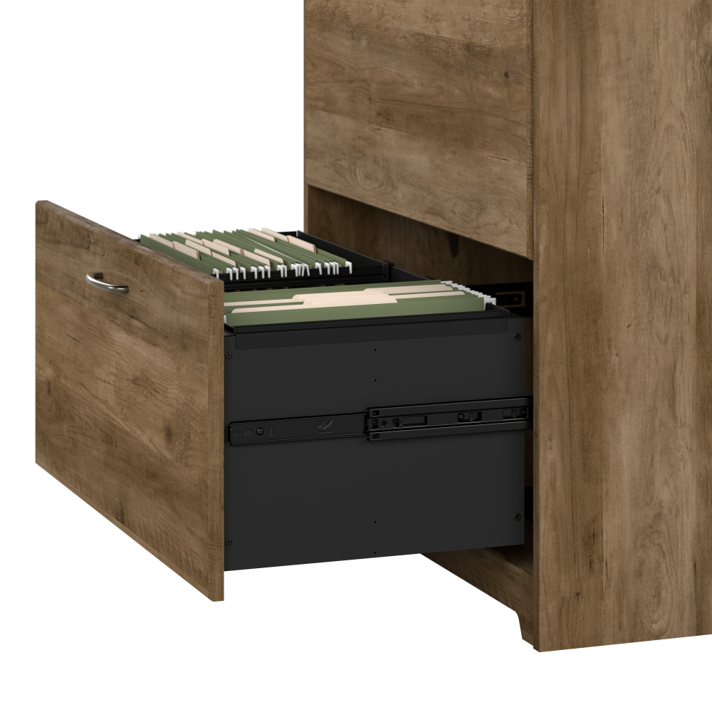 Shop Bush Furniture Cabot 2 Drawer Lateral File Cabinet, Image 05, WC31580-03, #color_reclaimed pine