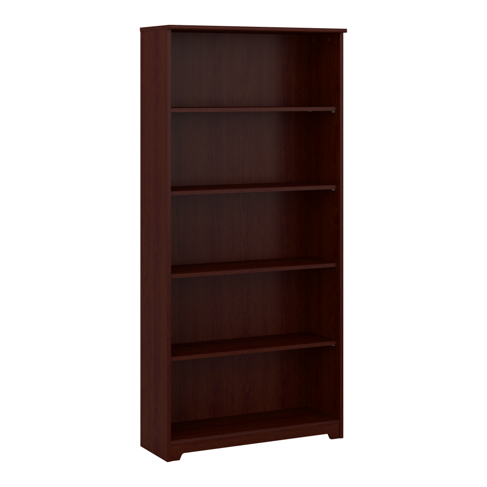 Shop Bush Furniture Cabot Tall 5 Shelf Bookcase, Image 01, WC31466, #color_harvest cherry