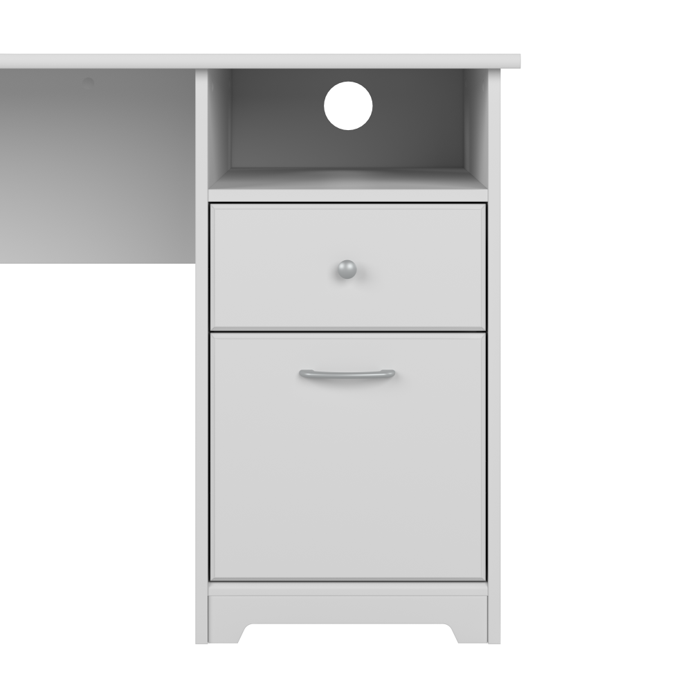 Shop Bush Furniture Cabot 60W Computer Desk with Drawers, Image 05, WC31960, #color_white