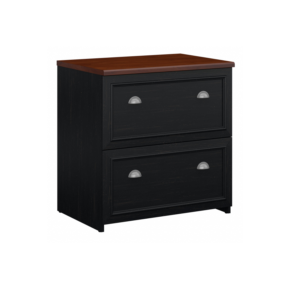 Shop Bush Furniture Fairview 2 Drawer Lateral File Cabinet, Image 01, WC53981-03, #color_antique black/hansen cherry