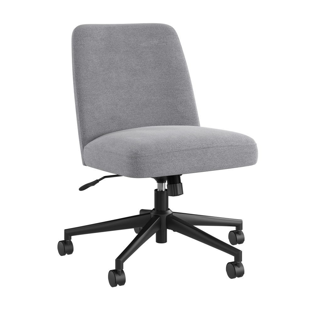 Shop Bush Furniture Serenity Mid Back Armless Office Chair with Wheels, Image 01, CH4101CGF-03, #color_cool gray fabric