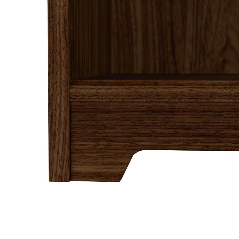 Shop Bush Furniture Cabot Tall 5 Shelf Bookcase, Image 05, WC31066-03, #color_modern walnut
