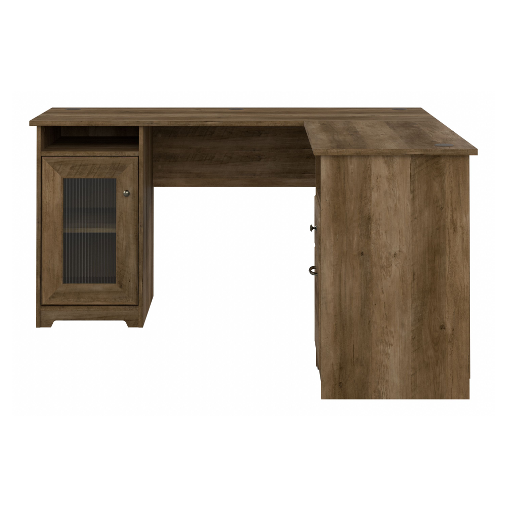 Shop Bush Furniture Cabot 60W L Shaped Computer Desk, Image 03, WC31530-03K, #color_reclaimed pine