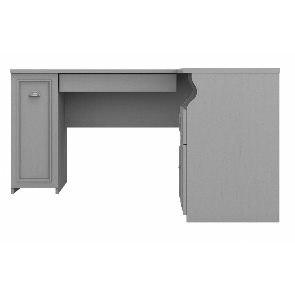 Shop Bush Furniture Fairview 60W L Shaped Desk with Drawers and Storage Cabinet, Image 03, WC53530-03K, #color_cape cod gray
