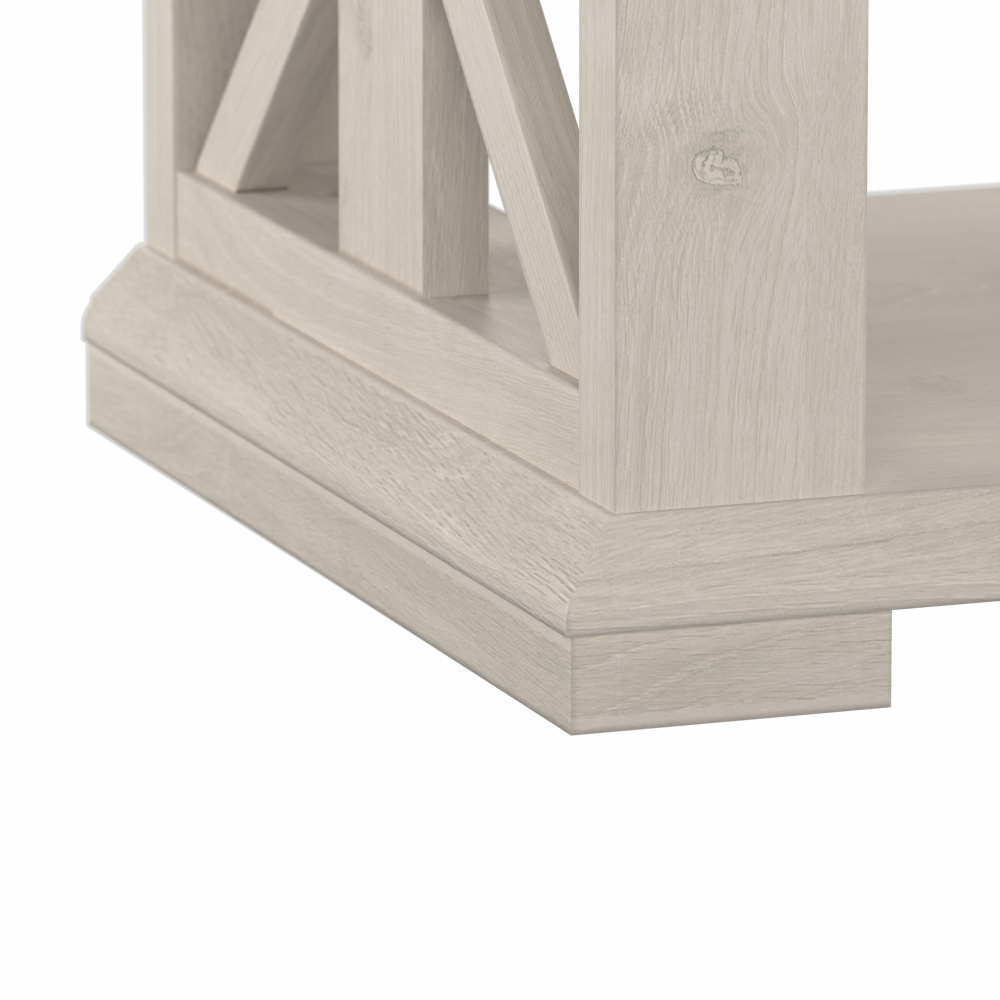 Shop Bush Furniture Homestead Farmhouse TV Stand for 70 Inch TV, Image 07, HOV160LW-03, #color_linen white oak
