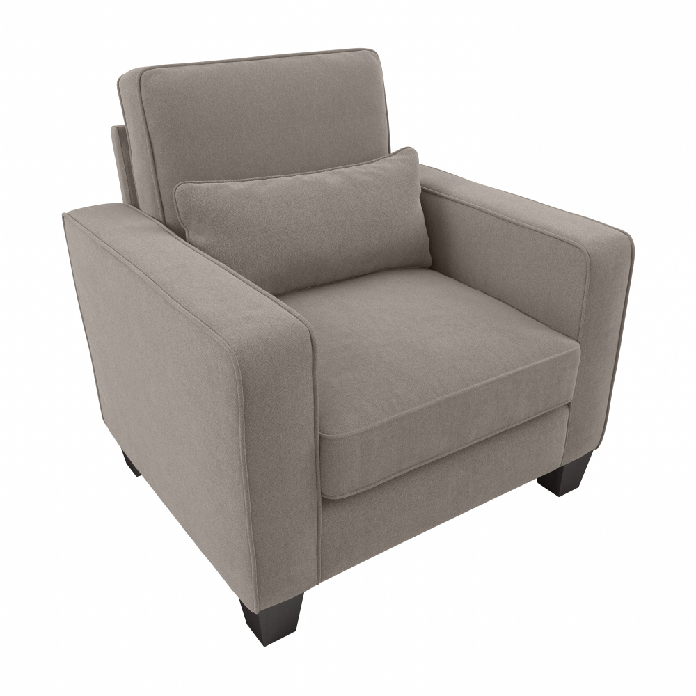 Shop Bush Furniture Stockton Accent Chair with Arms, Image 01, SNK36SBGH-03, #color_beige herringbone fabric