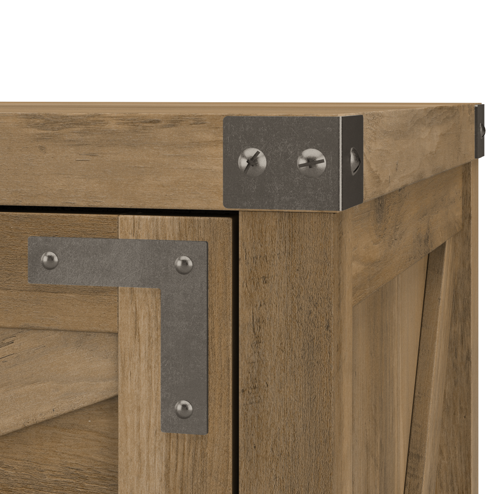 Shop Bush Furniture Knoxville 2 Drawer Lateral File Cabinet, Image 07, CGF129RCP-03, #color_reclaimed pine