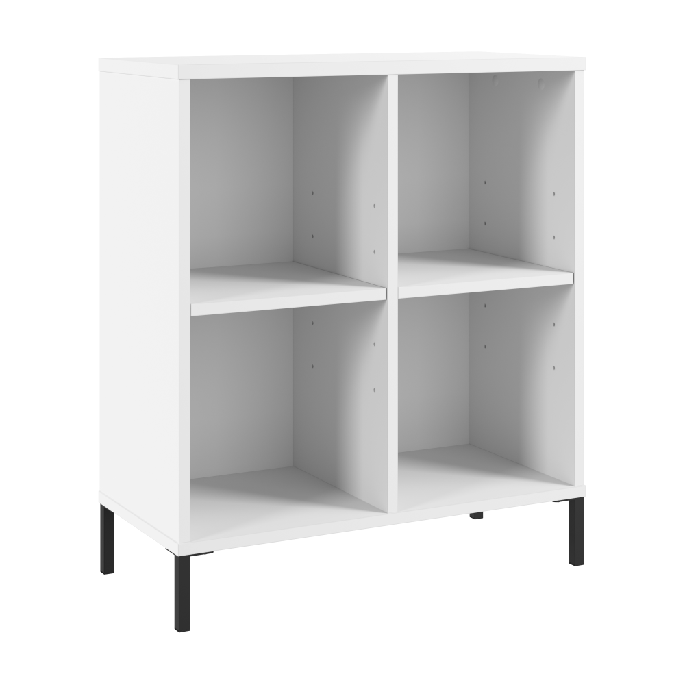 Shop Bush Furniture Essence 4 Cube Organizer, Image 01, ESB125WH, #color_white