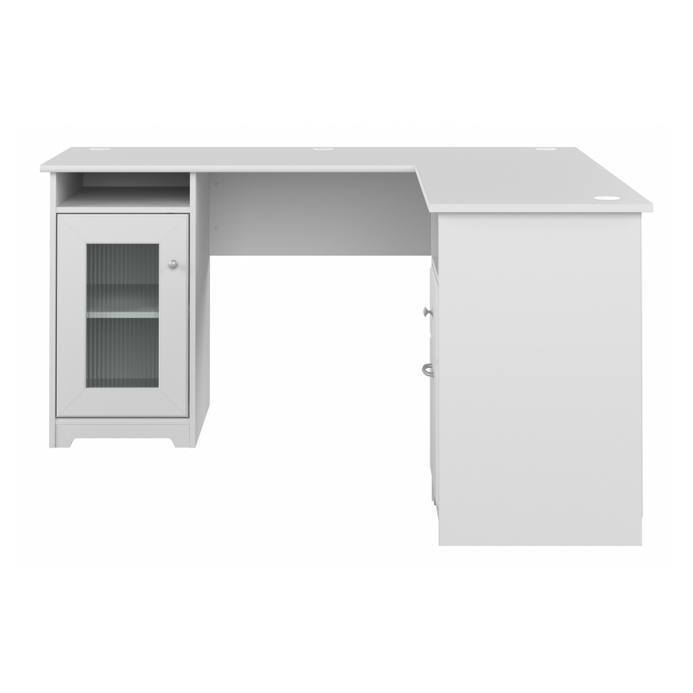 Shop Bush Furniture Cabot 60W L Shaped Computer Desk with Storage, Image 03, WC31930K, #color_white