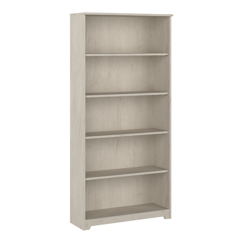 Shop Bush Furniture Cabot Tall 5 Shelf Bookcase, Image 01, WC31166, #color_linen white oak