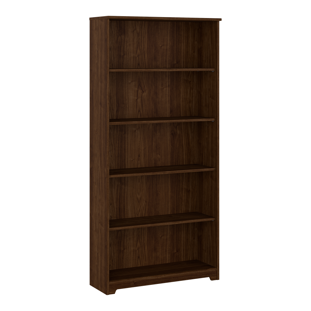 Shop Bush Furniture Cabot Tall 5 Shelf Bookcase, Image 01, WC31066, #color_modern walnut