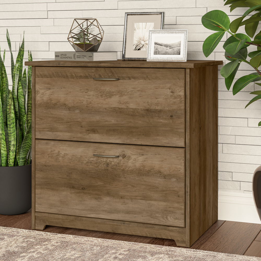 Shop Bush Furniture Cabot 2 Drawer Lateral File Cabinet, Image 02, WC31580-03, #color_reclaimed pine