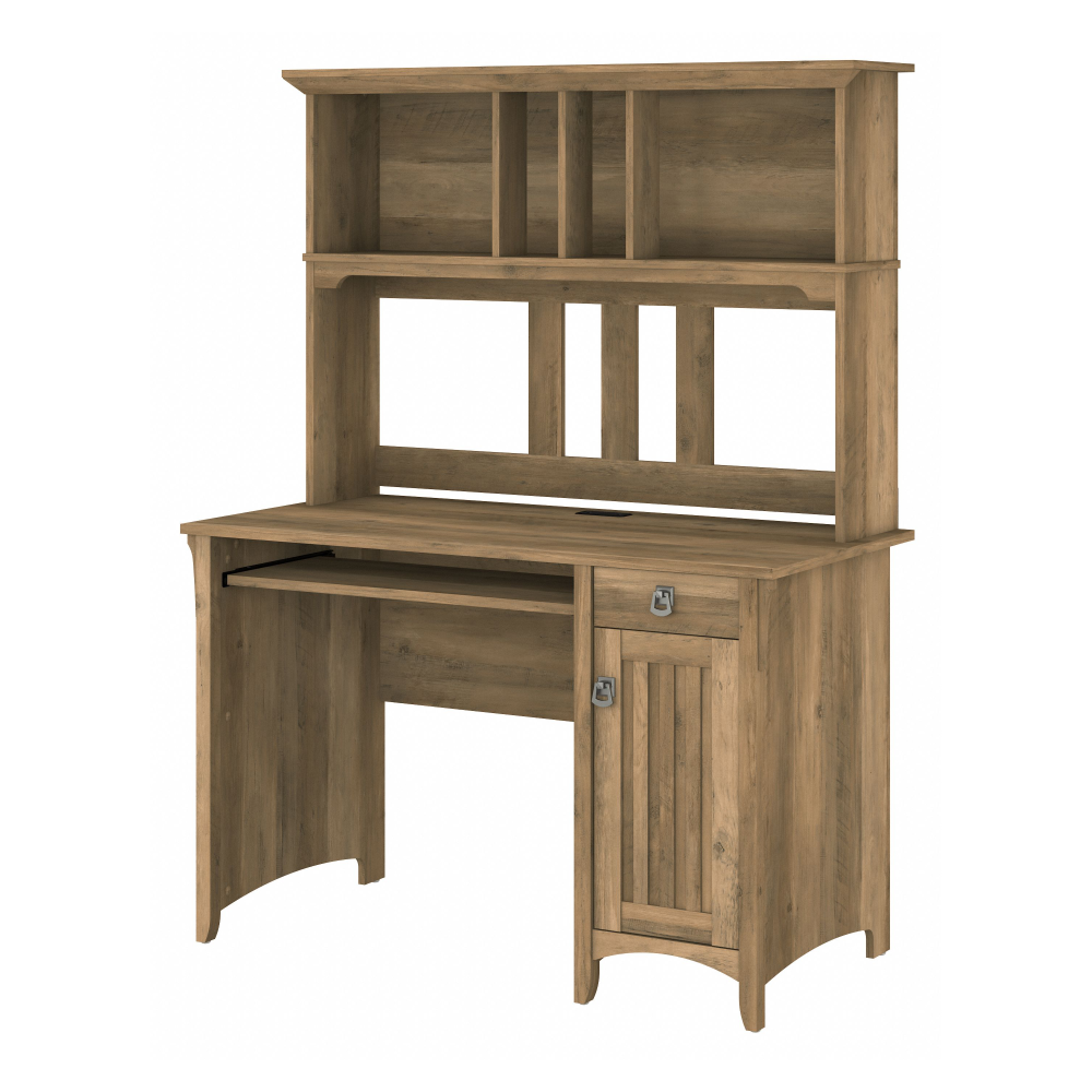 Shop Bush Furniture Salinas Small Computer Desk with Hutch, Image 01, MY72408-03, #color_reclaimed pine