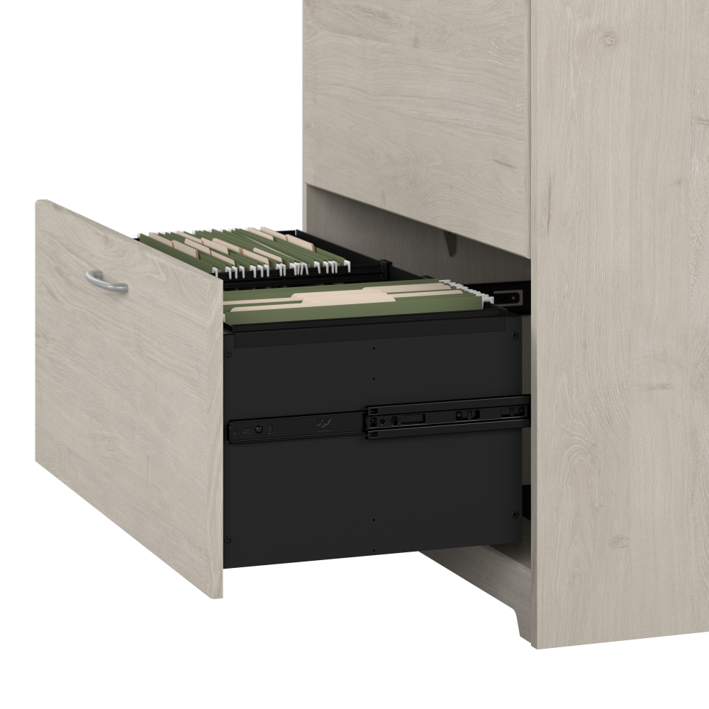 Shop Bush Furniture Cabot 2 Drawer Lateral File Cabinet, Image 05, WC31180, #color_linen white oak