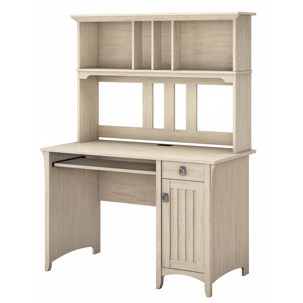 Shop Bush Furniture Salinas Small Computer Desk with Hutch, Image 01, MY72208-03, #color_antique white