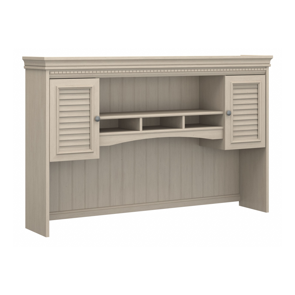 Shop Bush Furniture Fairview 60W Hutch for L Shaped Desk, Image 01, WC53231-03, #color_antique white
