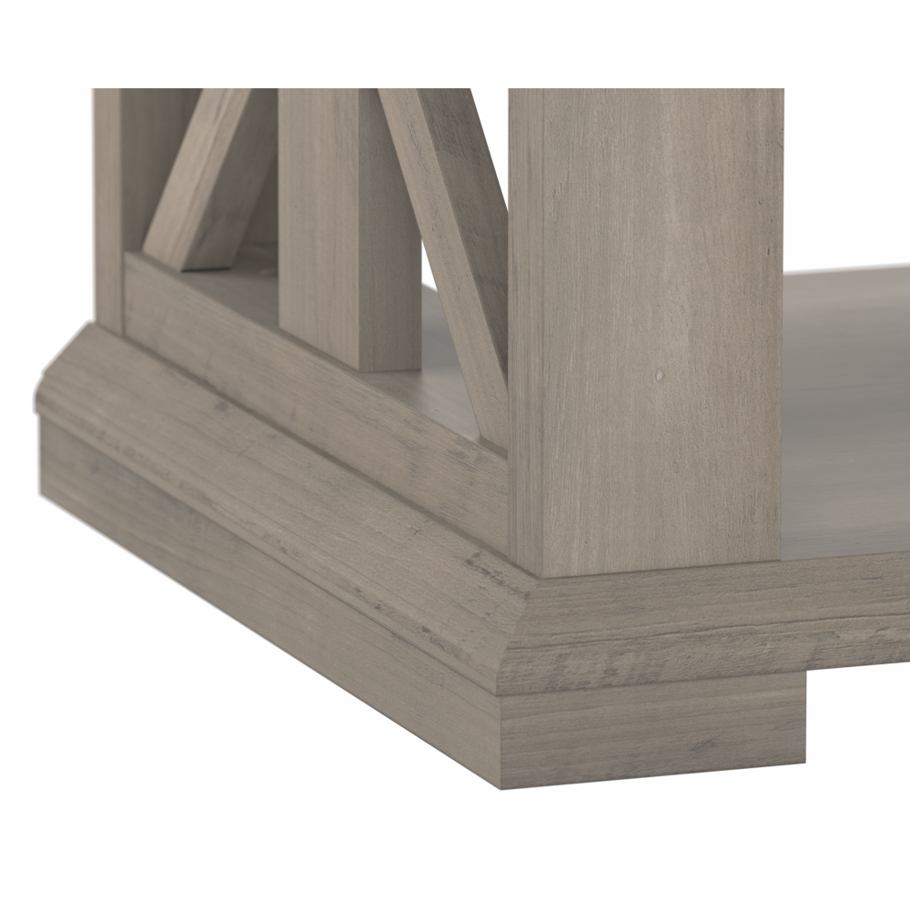 Shop Bush Furniture Homestead Farmhouse TV Stand for 70 Inch TV, Image 08, HOV160DG-03, #color_driftwood gray