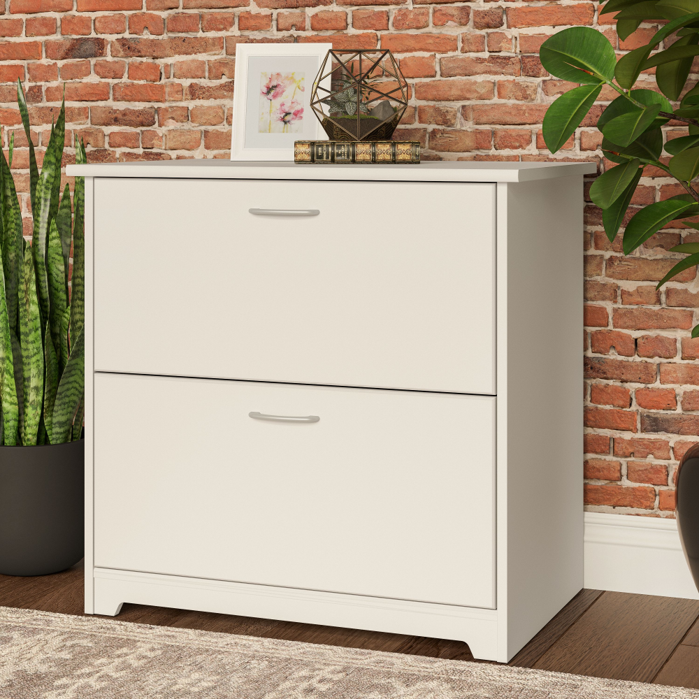 Shop Bush Furniture Cabot 2 Drawer Lateral File Cabinet, Image 02, WC31980, #color_white