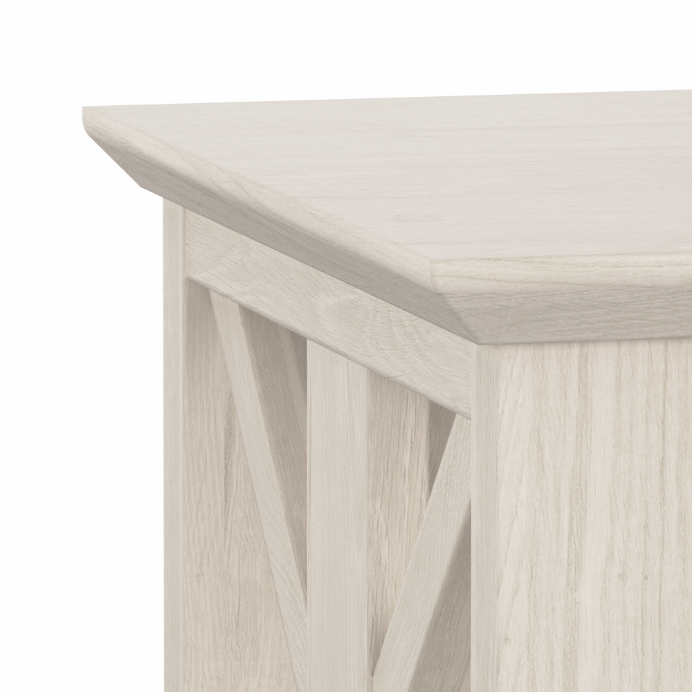 Shop Bush Furniture Homestead 4 Shelf Farmhouse Bookcase, Image 07, HOB166LW-03, #color_linen white oak