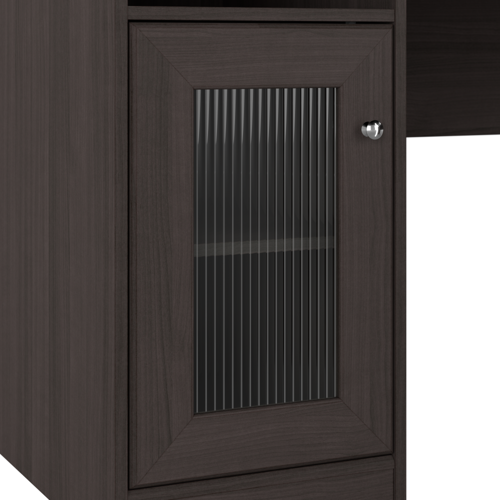 Shop Bush Furniture Cabot 60W L Shaped Computer Desk with Storage, Image 07, WC31730K, #color_heather gray