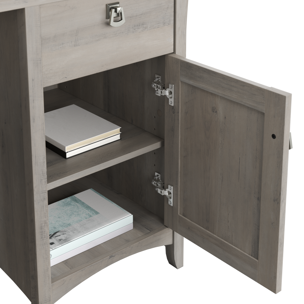 Shop Bush Furniture Salinas Small Computer Desk with Hutch, Image 05, MY72508-03, #color_driftwood gray