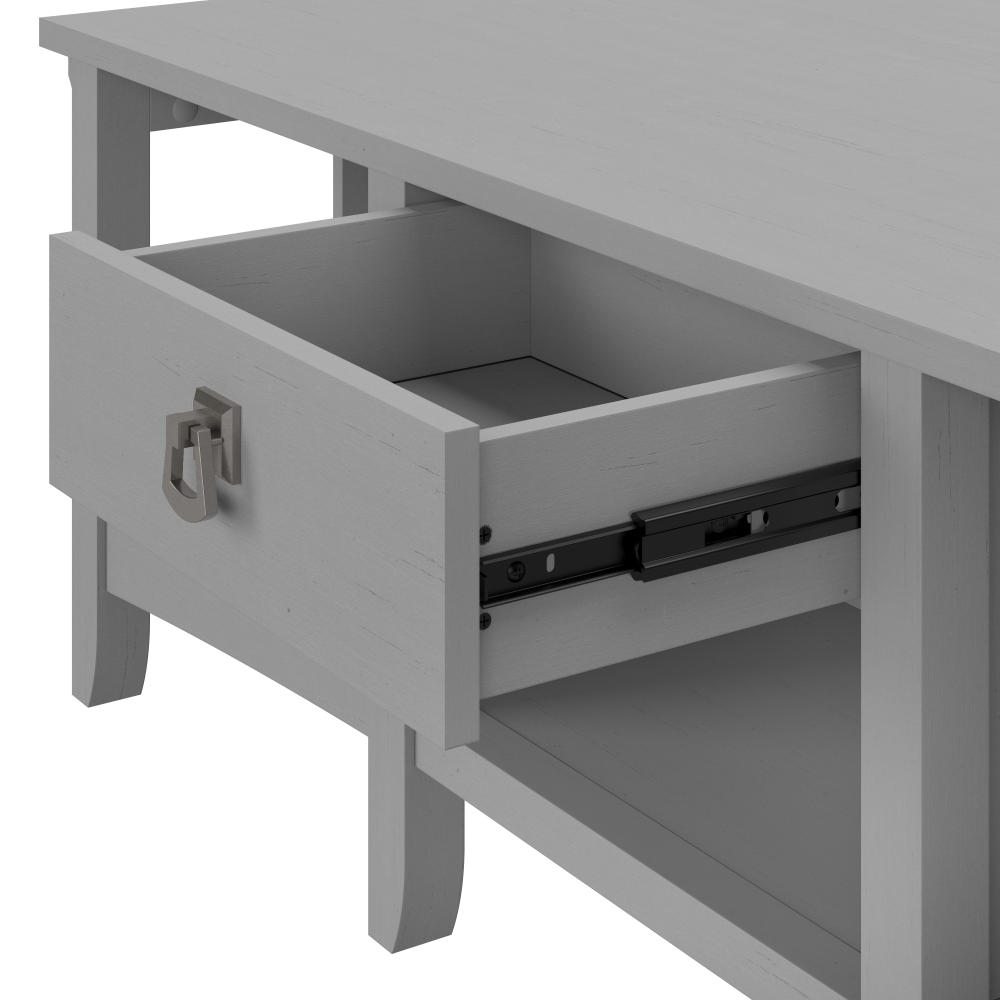 Shop Bush Furniture Salinas 60W L Shaped Desk with Storage, Image 03, SAD160CG-03, #color_cape cod gray