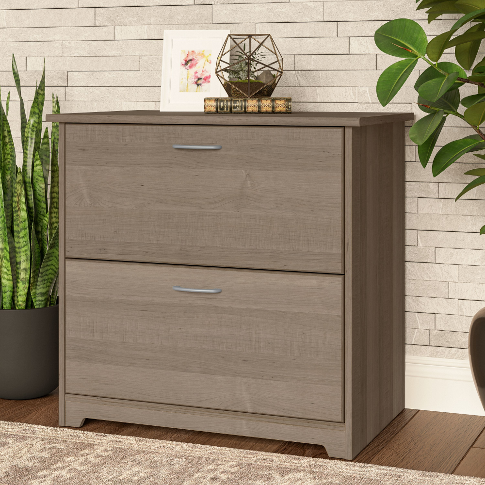 Shop Bush Furniture Cabot 2 Drawer Lateral File Cabinet, Image 02, WC31280, #color_ash gray