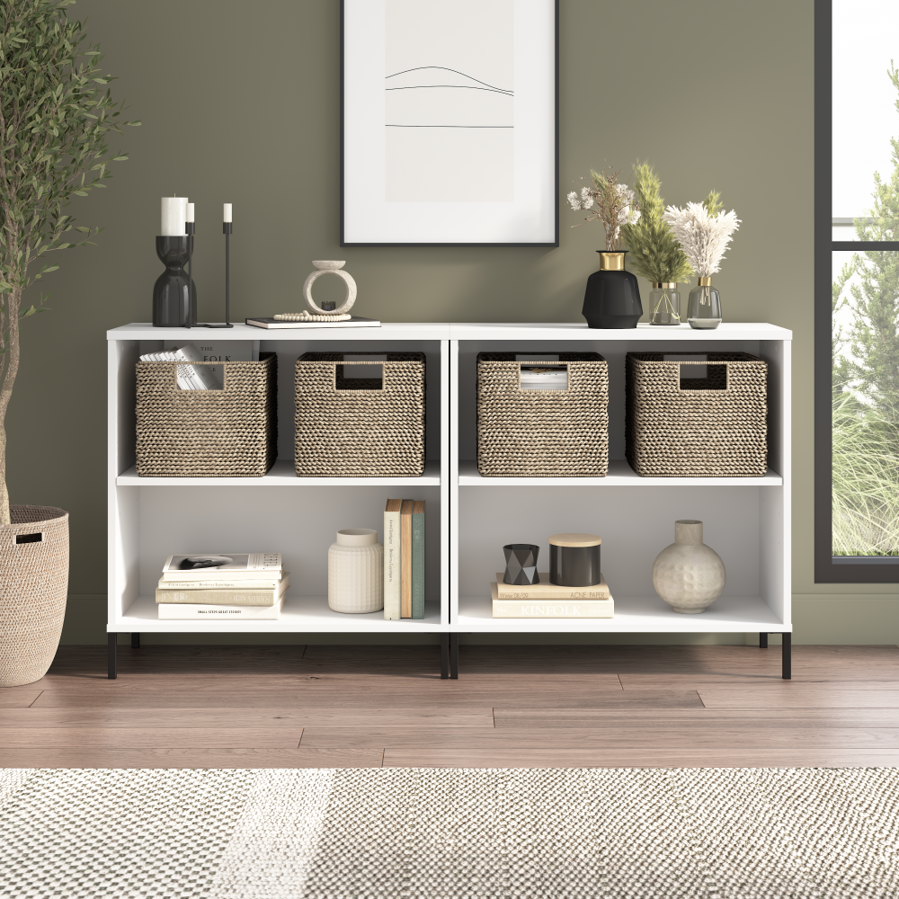 Bush Home Soho 2 Shelf Bookcase - Set of 2
