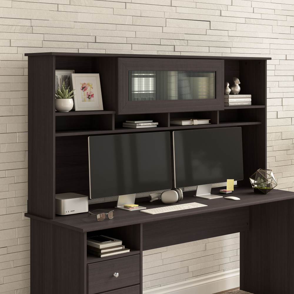 Shop Bush Furniture Cabot 72W Desk Hutch, Image 02, WC31773, #color_heather gray