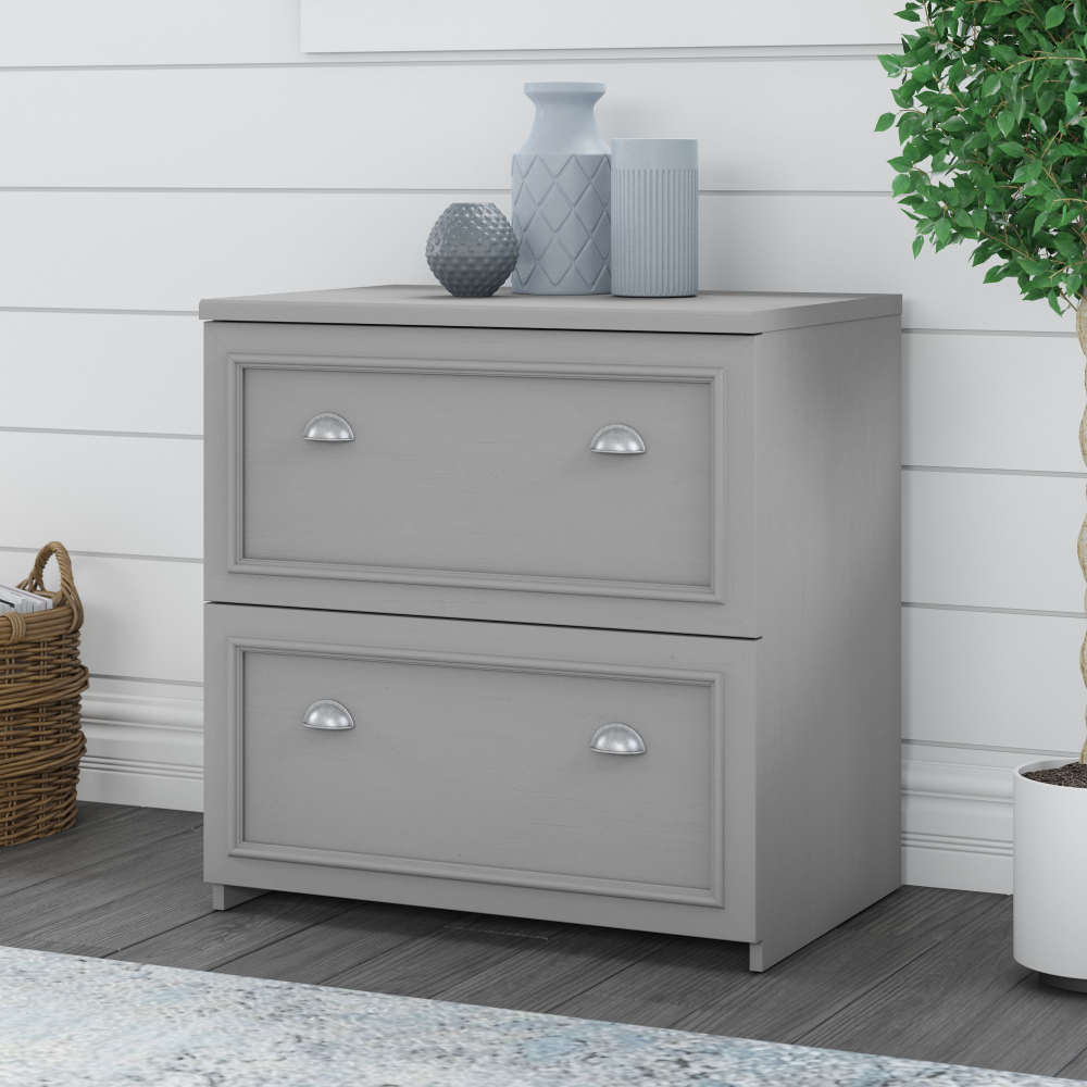 Shop Bush Furniture Fairview 2 Drawer Lateral File Cabinet, Image 02, WC53581-03, #color_cape cod gray