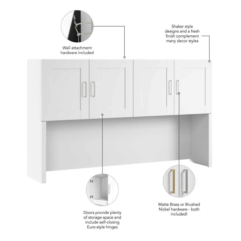 Shop Bush Business Furniture Hampton Heights 72W Hutch, Image 08, HHH172WHK, #color_white
