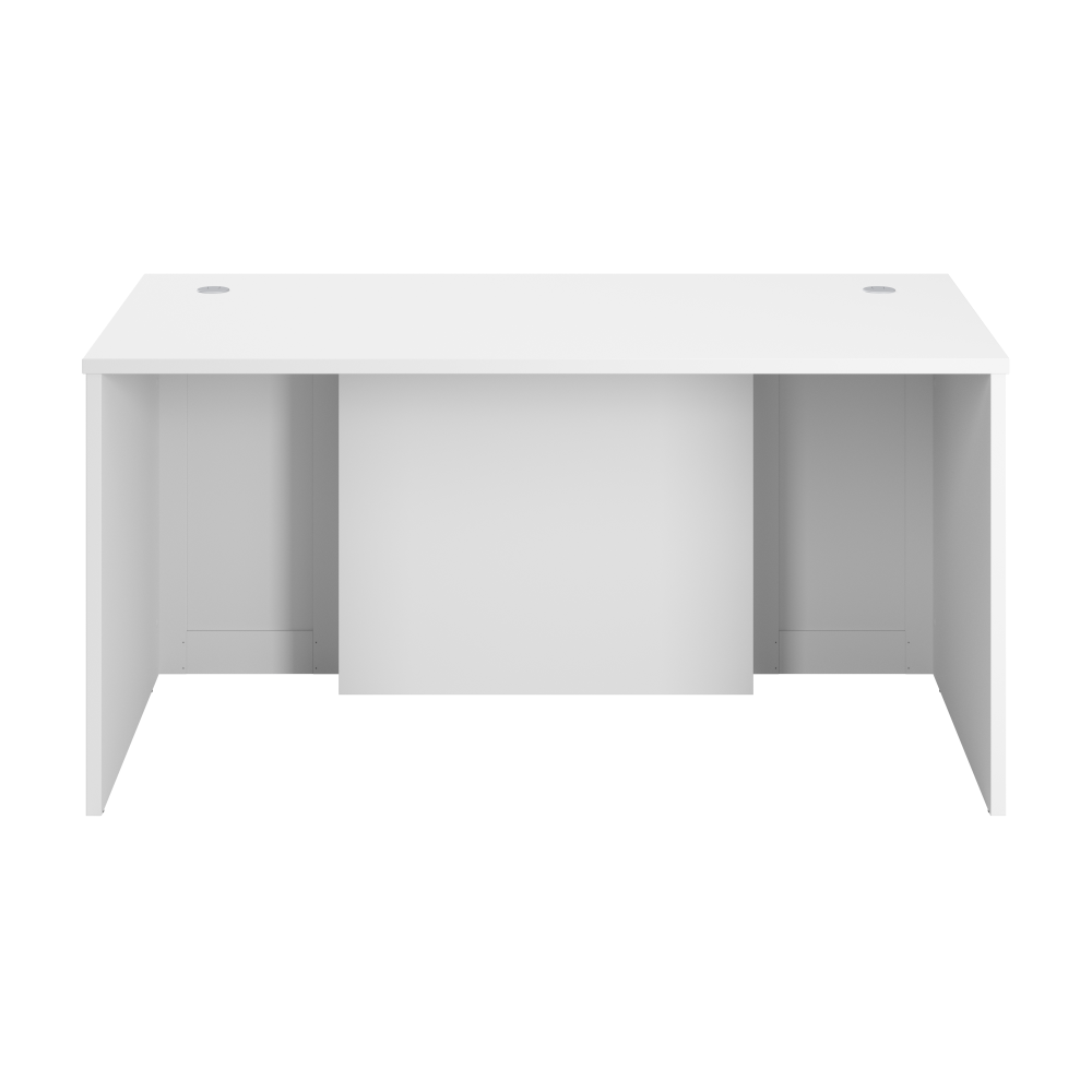 Shop Bush Business Furniture Hampton Heights 60W x 30D Executive Desk, Image 03, HHD160WH, #color_white