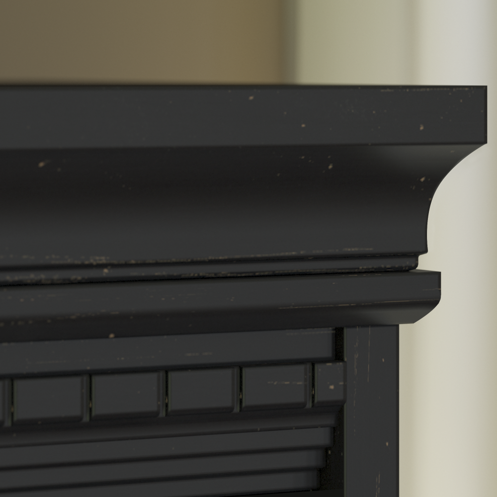 Shop Bush Furniture Fairview 60W L Shaped Desk with Hutch, File Cabinet, Bookcase and Storage, Image 06, FV013AB, #color_antique black/hansen cherry