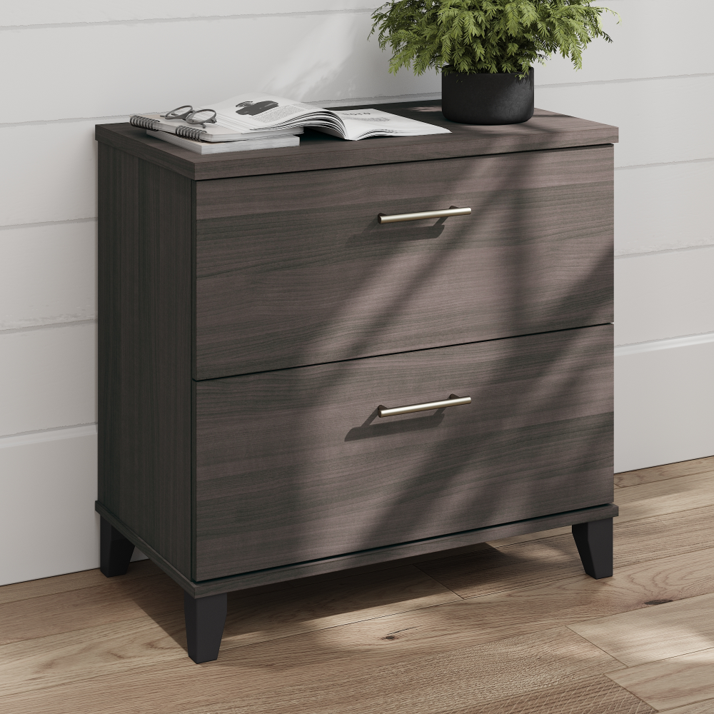 Shop Bush Furniture Somerset 2 Drawer Lateral File Cabinet, Image 01, WC81580, #color_storm gray