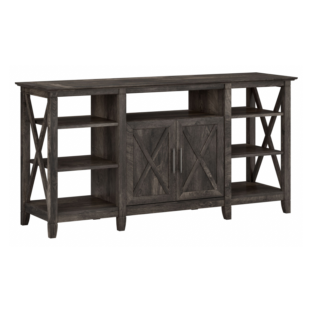 Shop Bush Furniture Key West Tall TV Stand for 65 Inch TV, Image 02, KWV160GH-03, #color_dark gray hickory