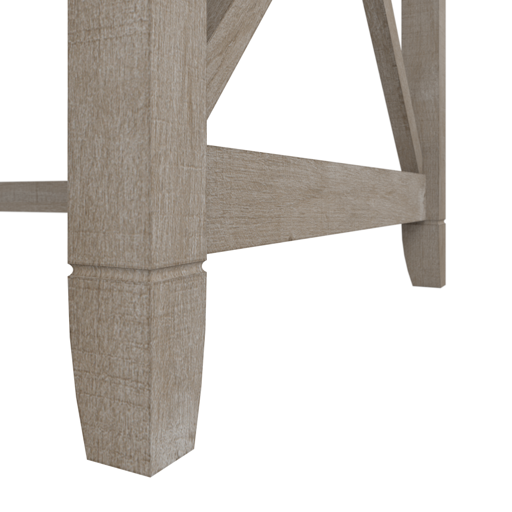 Shop Bush Furniture Key West 48W Writing Desk with Mid Back Tufted Office Chair, Image 04, KWS021WG, #color_washed gray