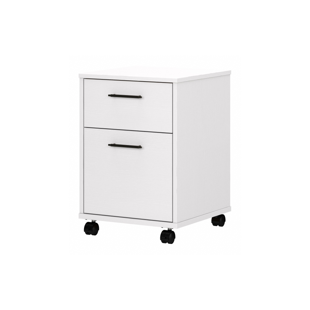 Shop Bush Furniture Key West 2 Drawer Mobile File Cabinet, Image 02, KWF116WT-03, #color_pure white oak