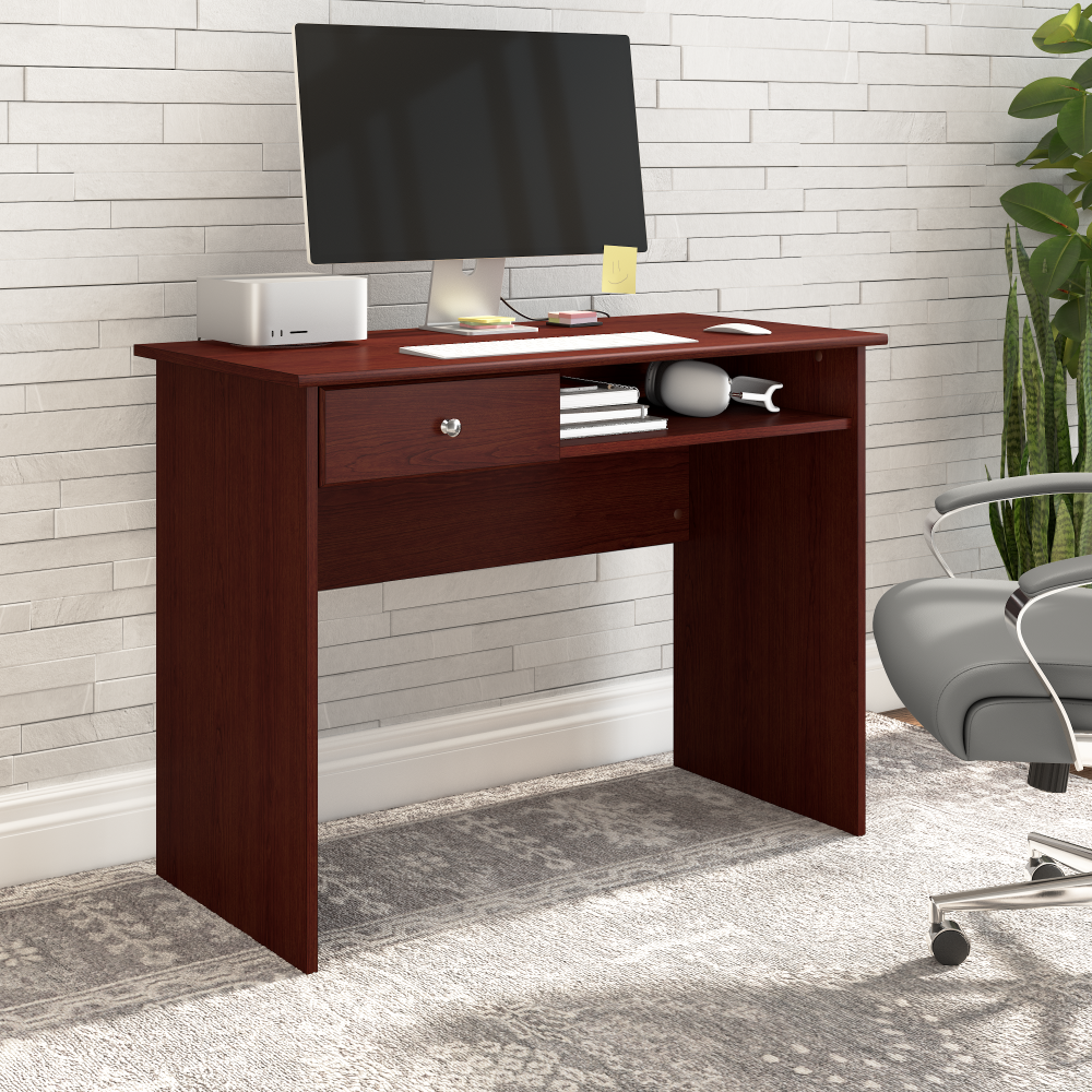 Shop Bush Furniture Cabot 40W Writing Desk, Image 01, WC31440, #color_harvest cherry