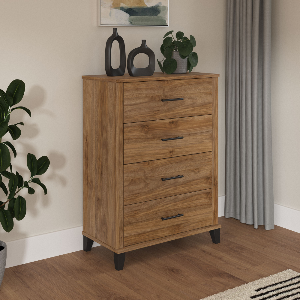 Shop Bush Furniture Somerset Chest of Drawers, Image 01, STS132FW, #color_fresh walnut