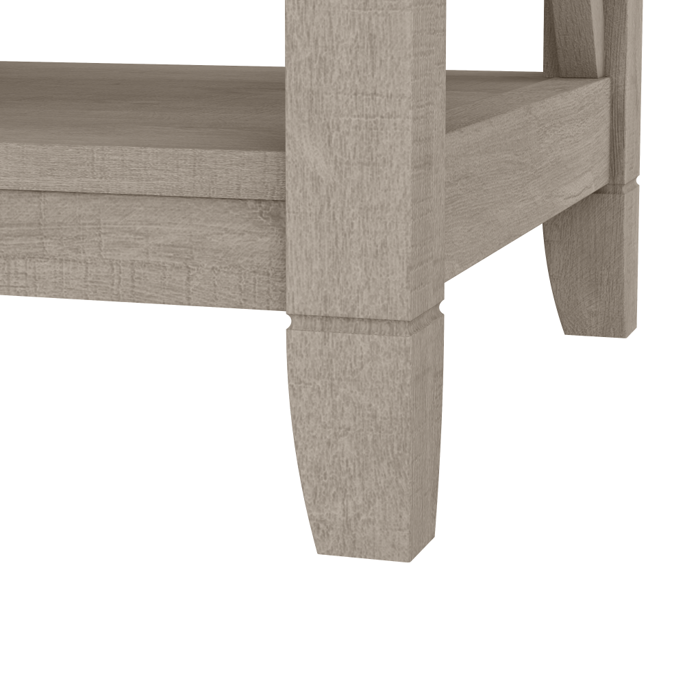 Shop Bush Furniture Key West Hall Tree with Shoe Storage Bench, Image 05, KWS166WG-03, #color_washed gray